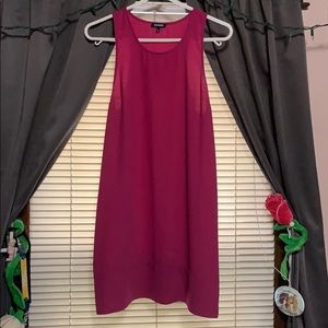 Magenta above knee length dress